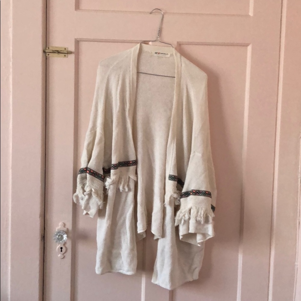 HM x Coachella Fringe Woven Cardigan